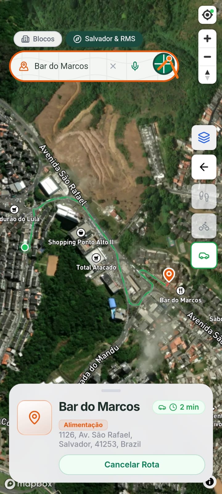 Mapa 3D com Relevo